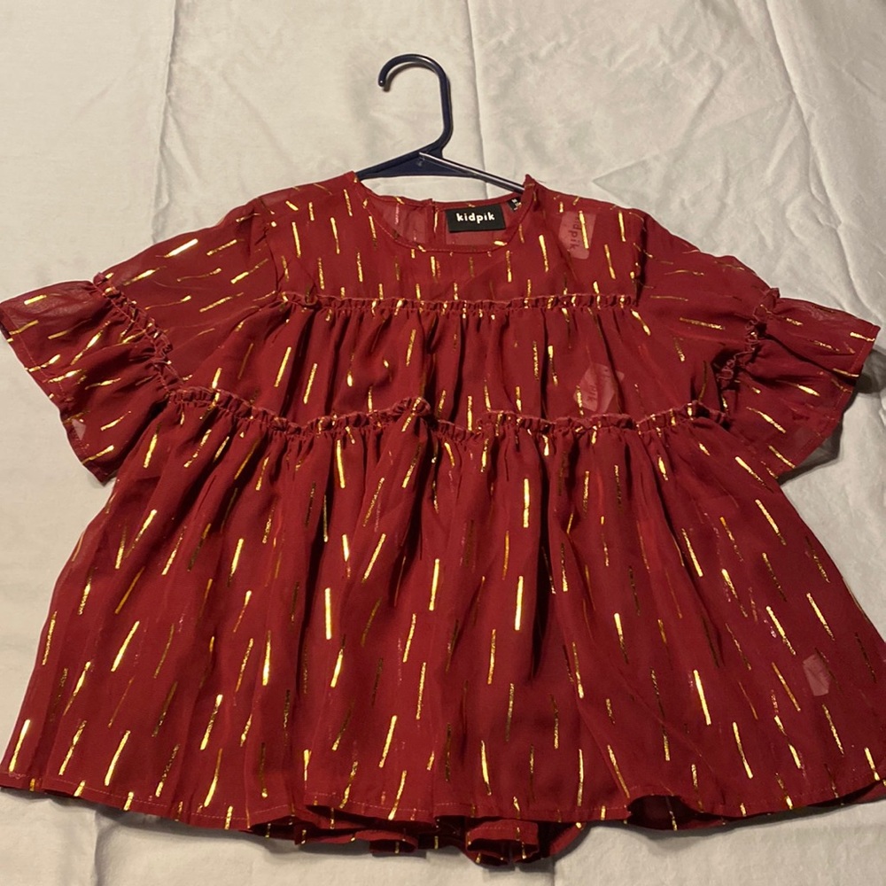 Girls Size 10 Blouse/Dress Shirt with matching Tank Top, NWT